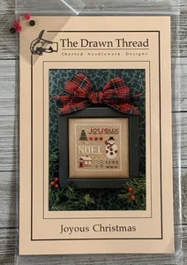 The Drawn Thread JOYOUS CHRISTMAS Counted Cross Stitch Pattern & Embellishments - Picture 1 of 5
