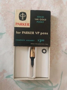 Parker VP #65 Gold 14k Fine Point Nib For Parker VP Fountain pen Made In USA New - Picture 1 of 7