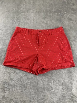 Женские шорты-чино Columbia Sportswear размер 12 красно-белые горошек C42 - Изображение 1 из 4