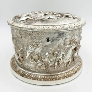FINE ANTIQUE ELECTROTYPE JEWELLERY BOX / CASKET c1870 - Picture 1 of 16