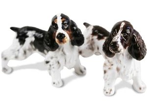 Blaue Hexe Handarbeit Cruet Set English Springer Spaniel - Salz und Pfefferstreuer - Bild 1 von 6
