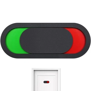 Insegna Bagno Commutazione La Porta Stato Lavoro Baby Busy Indicatore per Hotel - Foto 1 di 12
