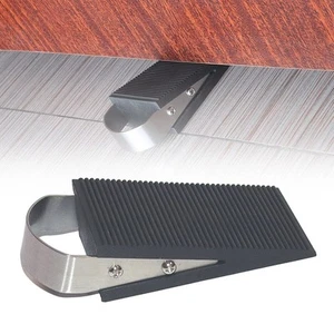 Heavy Duty Extra Large Wide Floor Door Stopper Wedge Stop Tool Rubber Anti-pinch - Picture 1 of 12