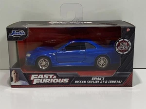 Fast and Furious Nissan Skyline GTR R34 Blue 1:32 Scale Jada 97185 - Picture 1 of 5
