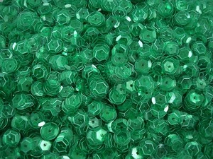 Sequins Cup 8mm Green Transparent 25g Dancing Costumes Beading - Picture 1 of 1