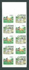 Cile - Posta 1998 Yvert 1441a Patente MNH Fauna Cani
