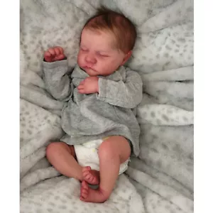 19 Zoll realistische Reborn Baby Puppen Ganzkörper Vinyl Junge Puppe Neugeborenes Baby Kinder Geschenk - Bild 1 von 7