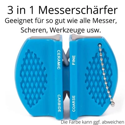 Messerschärfer Messerschleifer Schärfgerät Schärfblock Grob und fein 3 in 1 - Bild 1 von 4