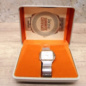 Vintage Jules Racine Watch Womens Silver Tone Stainless Steel Swiss Made 60's - Picture 1 of 12