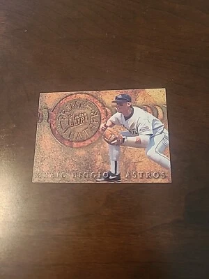 Nice 1996 Fleer Ultra Craig Biggio Prime Leather #12. C000218 - Image 1 of 2