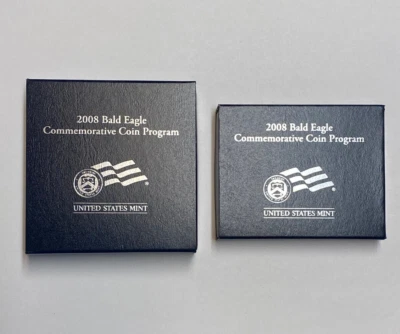 2008 - P - Bald Eagle Silver Dollar Proof & UC Commemorative Coin  EA3 & EA4 - Image 1 of 4