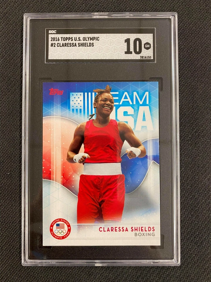 CLARESSA SHIELDS 2016 TOPPS U.S. OLYMPIC TEAM #2 SGC 10 MMA UFC GOLD MEDAL 1174 - Image 1 of 1