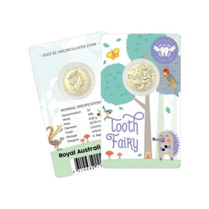 Moneda cardada de $2 hadas de los dientes 2023 - Imagen 1 de 3