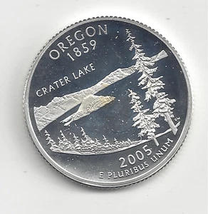 2005 S Silver Proof OREGON Quarter - 90% Silver - Picture 1 of 2