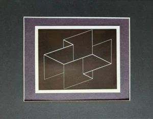 Josef Albers Structural Constellations #81 Matted Offset b/w Litografía 1961 - Imagen 1 de 2