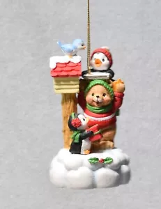 San Francisco Music Box Orsacchiotto Pinguino Mailbox Ti Auguriamo Buon Natale - Foto 1 di 6