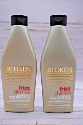 LOT OF 2 REDKEN FRIZZ DISMISS CONDITIONER 8.5 OZ HUMIDITY PROTECTION & SMOOTHING - Image 1 of 2