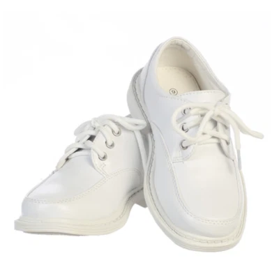 OFERTA - Lito NUEVO Zapato de Vestir Niño - David Blanco/Mate Con Cordones - Comunión Boda Foto 1 de 4