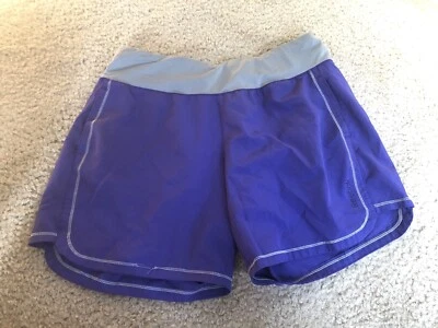 Reebok Shorts Womens Purple Medium Polyester Sport Athletic Running With Pockets - Image 1 of 4
