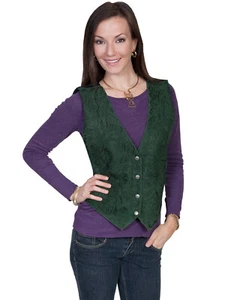 Scully Women's L14 Boar Suede Embroidered Vest L14 - Picture 1 of 2