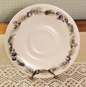 Pfaltzgraff Pottery Jamberry Saucers Pat Farrell Grapes Berries Vines Earthware - Picture 1 of 5