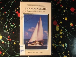 The Partnership: Voyage of Entr'Acte Ellen Ed Zacko VHS Tape Signed with Card - Imagen 1 de 8