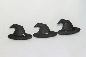 Botones Novedad (Nuevo) 1 3/16" (3) SOMBREROS DE BRUJA #9607 - Imagen 1 de 1
