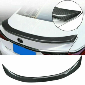 For Lexus ES350/300H 2019-2022 Carbon Fiber ABS Rear Spoiler Trunk Lip Wing Trim - Picture 1 of 5
