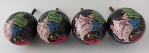 World Atlas Globe Drawer Round Ball Handles Knobs Cupboard Cabinet Black - Picture 1 of 10