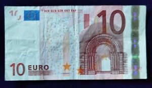 10 EURO Y DALLA GRECIA FIRMATO JEAN CLAUDE TRICHET MOLTO RARA POCO CIRCOLATA