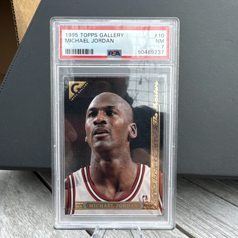 1996 Michael Jordan Topps Gallery  PSA 7 RARE - Image 1 of 2