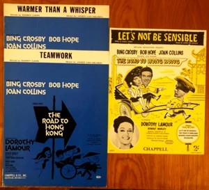 Three 1962 FILM MUSICAL sheet music ROAD 2 HONG KONG Joan Collins VAN HEUSEN - Picture 1 of 1