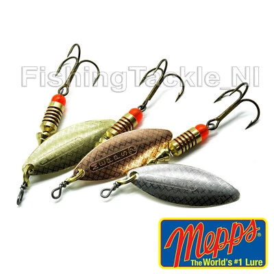 Mepps Aglia Long Spinner Fishing Lure Predator Pike etc Gold Silver Copper - Image 1 of 4