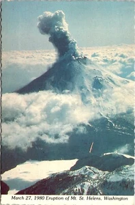 Postcard Mt St Helens Eruption Portland Washington Cascade Range Volcano Geology - Picture 1 of 2