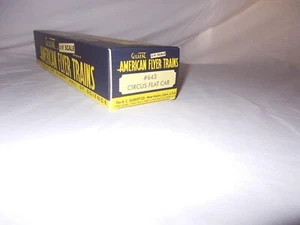 AMERICAN FLYER REPRODUCTION 643 CIRCUS FLAT CAR BOX ONLY NO CAR INCLUDED B-2 - Picture 1 of 7