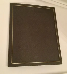 Bilderpassepartout passend für Bild 8 1/2" x 10 1/2" schwarz mit Goldrand - Bild 1 von 1