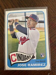 2014 Topps Heritage #H590 Jose Ramirez Rookie Card - Cleveland Indians