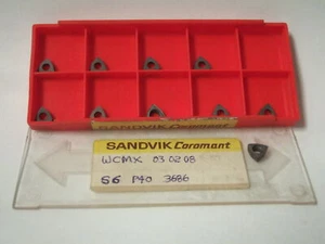 Insertos de carburo de torno SANDVIK Coromant WCMX S6 P40 3686 03 02 08 10 piezas nuevo - Imagen 1 de 1