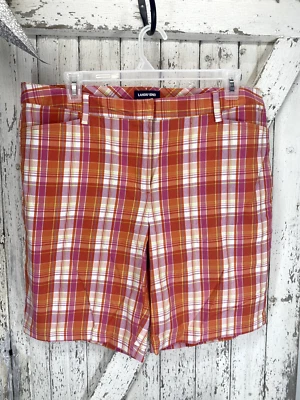 Pantalones Cortos Lands' End Multicolor Para Mujer Talla Grande 18W Playa Preppy Verano Foto 1 de 4