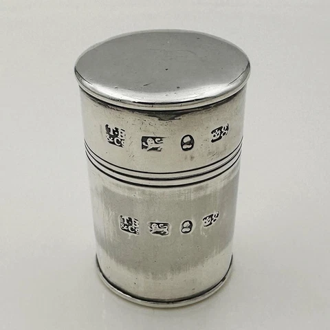 COUNTER BOX STERLING SILVER WILLIAM IV Sheffield 1830 Thomas Blagden & Co Cover