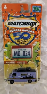 Matchbox Across America 50th Birthday Series Missouri UNOPENED TV NEWS VAN 1989 - Picture 1 of 2