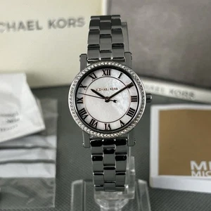 Michael Kors Damenuhr MK-3557 Norie Gems Silber MOP S.Stahl Neue Batteriebox - Bild 1 von 23