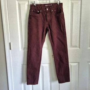 Old Navy 30x30 Slim Built In Flex Straight Leg Burgundy Dark Red Denim Jeans - Bild 1 von 11