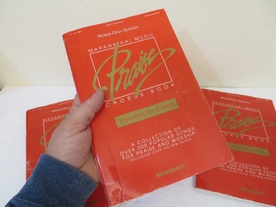 Vintage 1993 Maranatha Music Praise Chorus Book Words Only Expanded 3rd Edition - Image 1 of 4