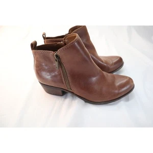 Lucky Brand LK-BASEL Women's Brown Leather Modern Ankle Bootie Size 7M - Picture 1 of 12
