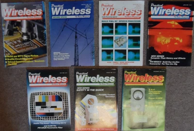 7x Practical Wireless 1986 Magazines Jan, Feb, Mar, Apr, May, Jun, Jul, Aug - Image 1 of 4