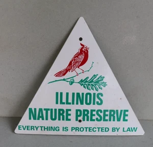 Illinois Naturschutzgebiet Redbird Diamantschild ROTER VOGEL - Bild 1 von 3