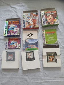 3 giochi Game Boy Color Donkey Kong Smurf Track Field Completi - Foto 1 di 2