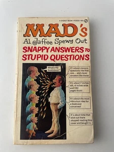 Mad's Snappy Answers to Stupid Questions Al Jaffee 1968 Eighth Printing Humor - Picture 1 of 6
