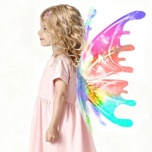 Light up Fairy Wings Girl Toddler Kids Butterfly Wings Costume Music,Halloween - Picture 1 of 12